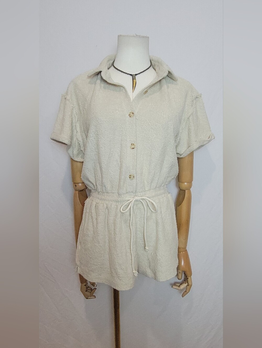 Urban Outfitters Noa Terrycloth Romper, Size Medium